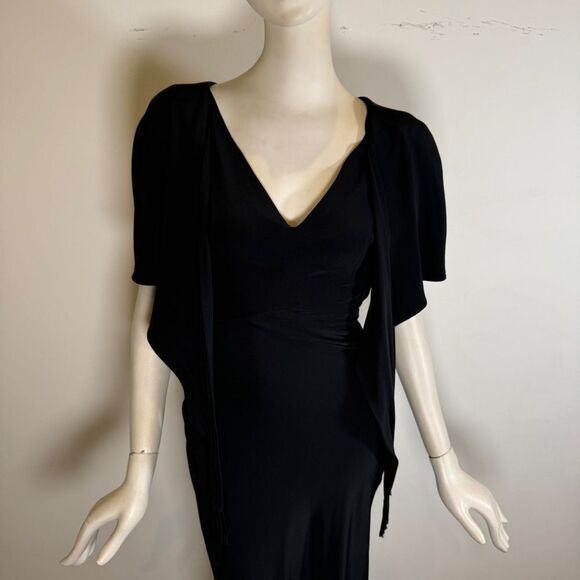 80s Bill Blass Crisscross Silk Gown - Picture 6 of 7